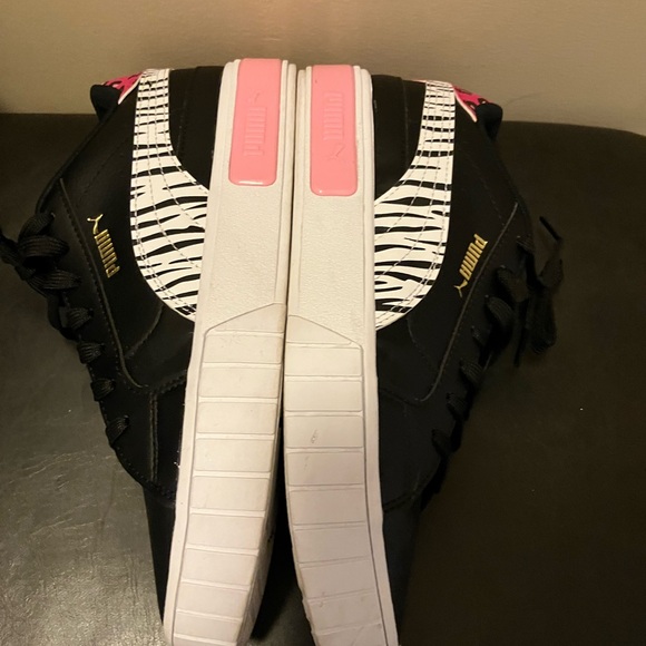 Girls Blk/white/pink puma sneaker - Picture 11 of 15